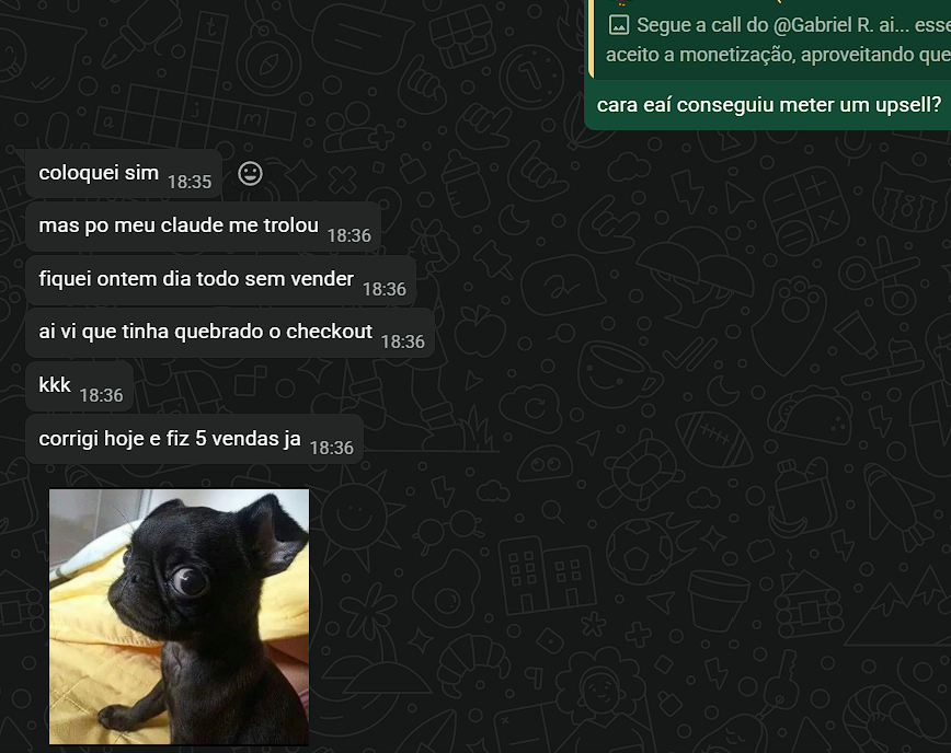 Print de resultado de quem aplica o método (14 de 17)